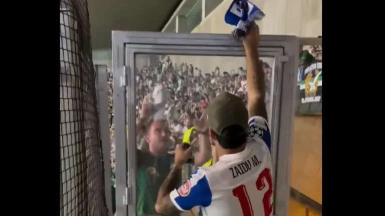 Moment between FC Porto and Betis fan is taking over the Internet